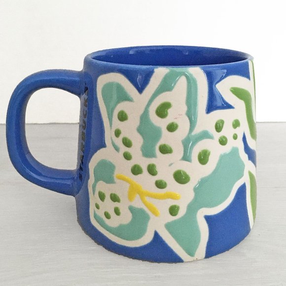 Starbucks Blue Iris Flower Coffee Mug Summer 2021 Limited Edition - Picture 3 of 6